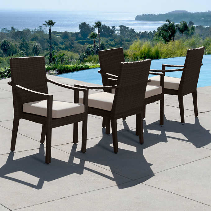 Belmont 6-piece Outdoor Dining Set with Fire Table