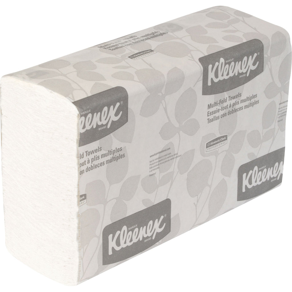 Kleenex Multifold Paper Towels 1-ply, White, 1 Case, 2400-count, 16-pack