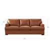 Brighton 2-piece Leather Set - Sofa and Loveseat
