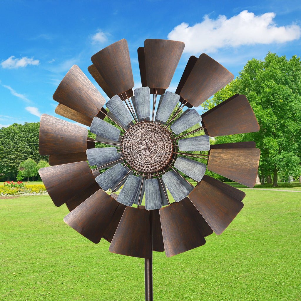 Metal Farm Wind Spinner