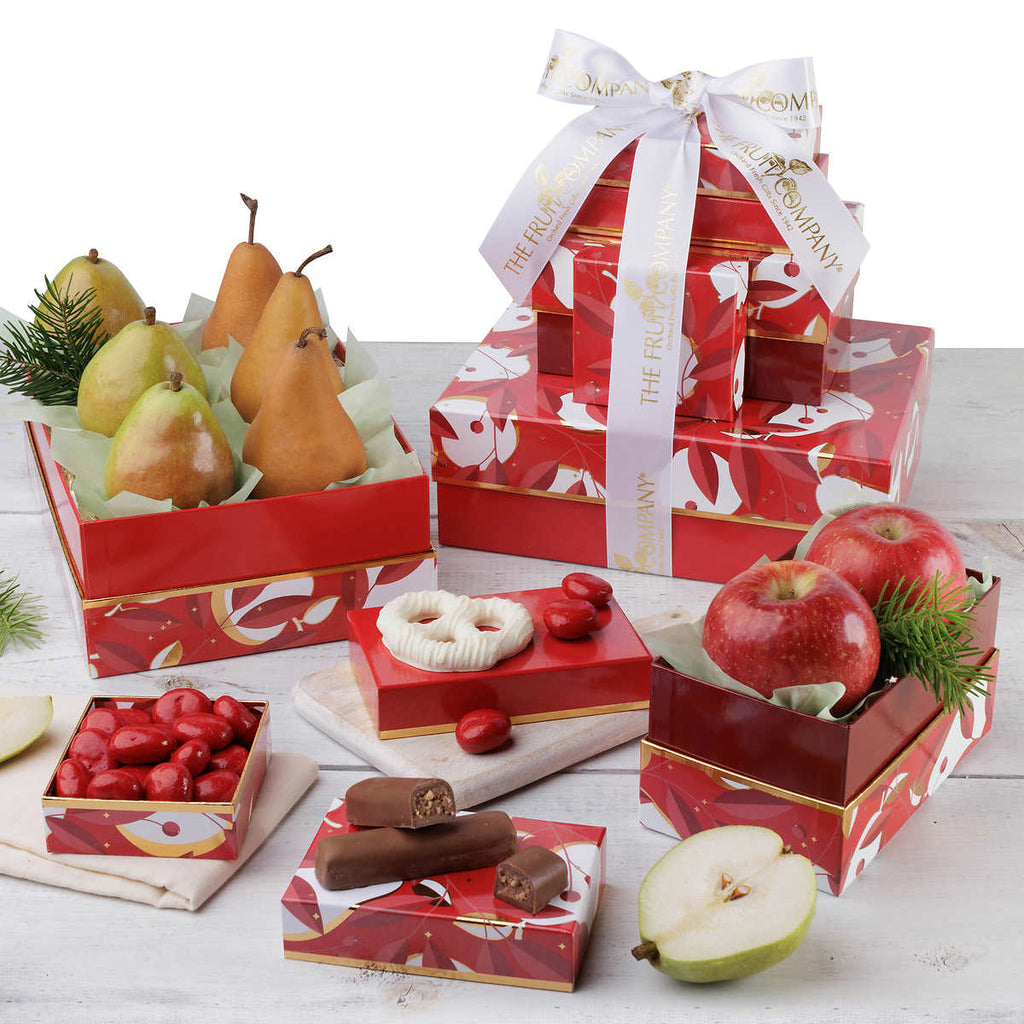 The Fruit Company Classic 5-Box Holiday Tower