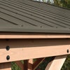 Yardistry 12' x 16' Cedar Gazebo with Aluminum Roof