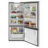 GE 21.0 cu. ft. Bottom-Freezer Refrigerator with LED Lighting and Adjustable Shelves