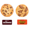 Davids Cookies Decadent Triple Chocolate made with mini Hersheys Kisses and Reeses Peanut Butter Cup Cookies Tin  2 Count