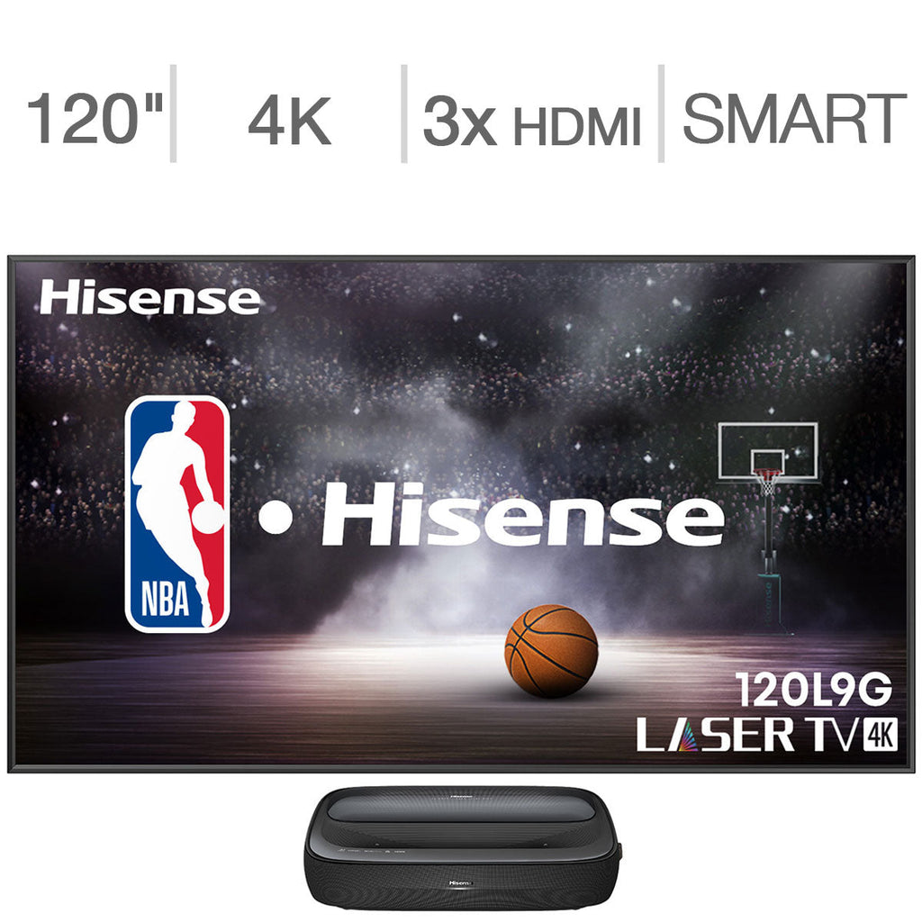 Hisense 120" - L5G Series - Ultra Short Throw Smart Laser TV Projector with ALR Screen