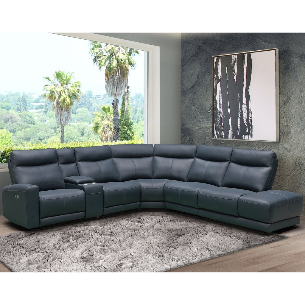 Kimmel Leather Power Reclining Sectional with Power Headrests Image