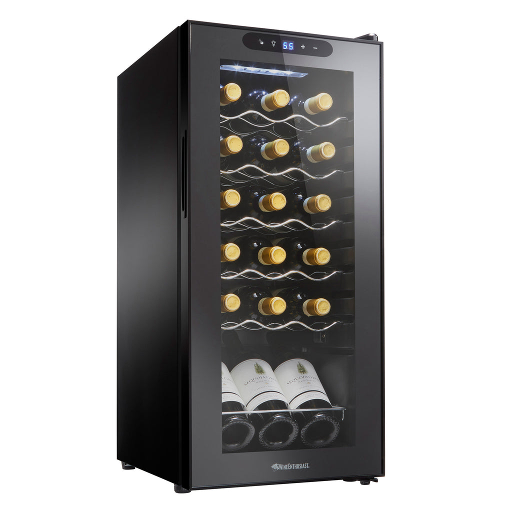 Wine Enthusiast 18 Bottle Single Zone Compressor Wine Cooler