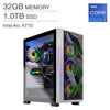 Skytech Chronos Gaming Desktop - 12th Gen Intel Core i7-12700F -  ARC A770, White