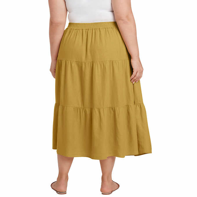 Matty M Ladies' Tiered Midi Skirt