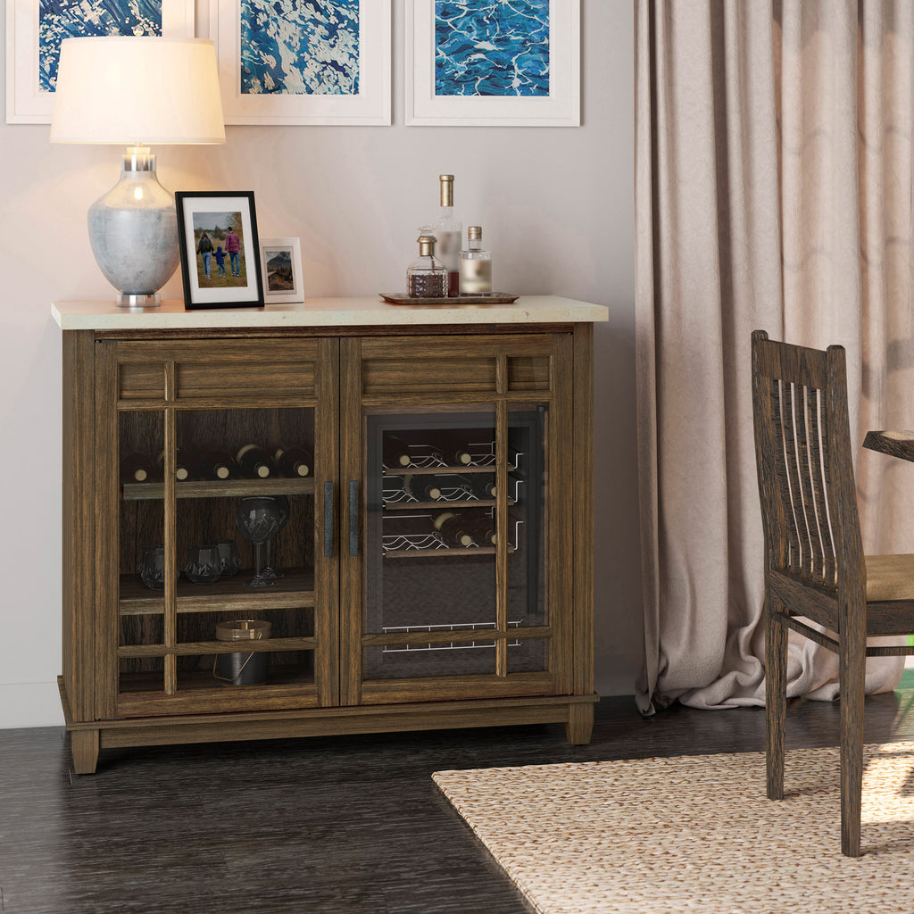 Tresanti Franklin Wine Bar Cabinet with Integrated Cooling Image