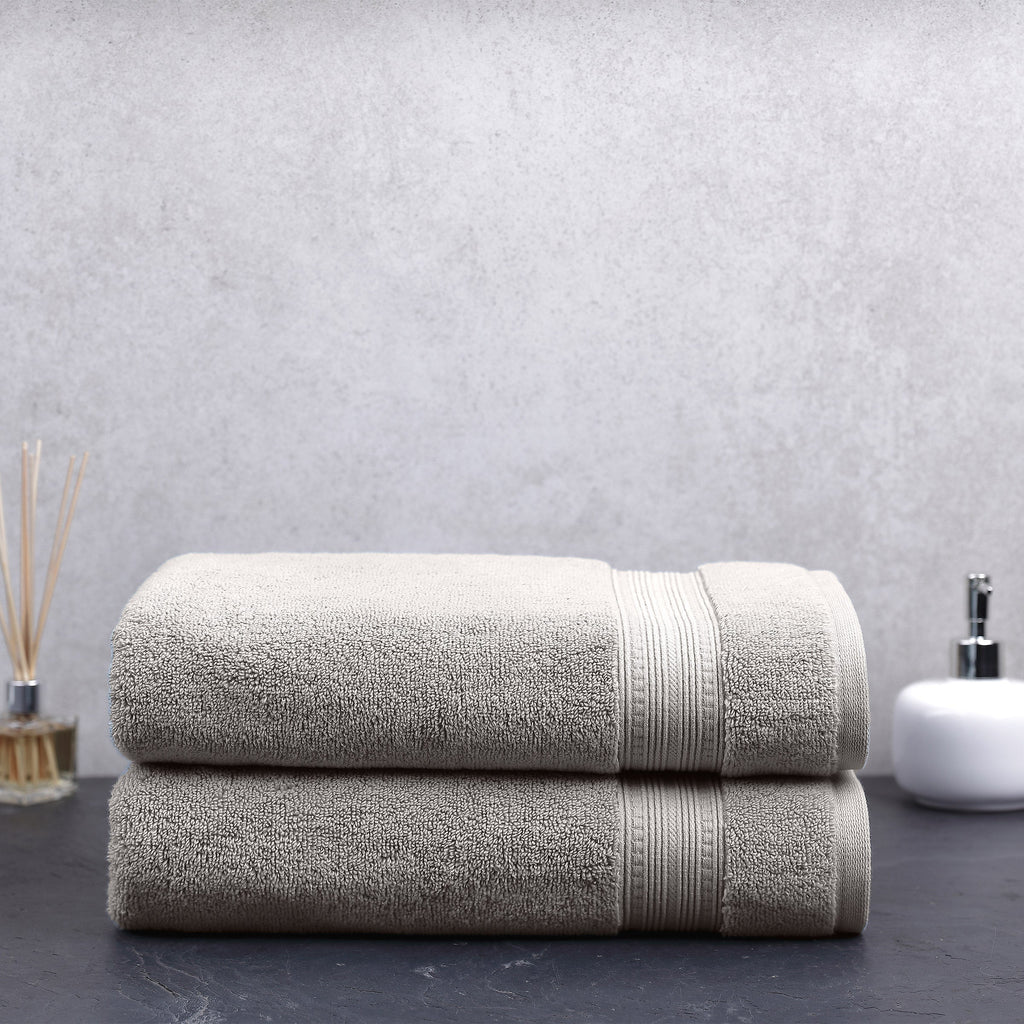 Charisma 100% Hygro Cotton 2-Piece Bath Sheet Set - Gray