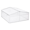 Outsunny 39" Aluminum Vented Cold Frame Mini Greenhouse Kit with Adjustable Roof, Polycarbonate Panels, & Strong Design-1