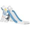 Qaba Toddler Slide Indoor for Kids 1.5-3 Years Old, Space Theme Climber Slide Playset, Blue