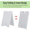 Vinsetto 22” x 28" Plastic Folding A-Frame Sandwich Board Sidewalk Sign