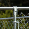 PawHut Outdoor Dog Kennel Galvanized Steel Fence with Cover Secure Lock Mesh Sidewalls for Backyard 181"  x 181" x 91.25"