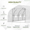 Outsunny 13' x 10' x 7' Large Walk-in Tunnel Greenhouse, Portable Garden Planting Hot House with PE Cover, Green
