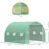 Outsunny Large Outside Backyard Plant & Herb Greenhouse / Hot House w/ Zippered Doors