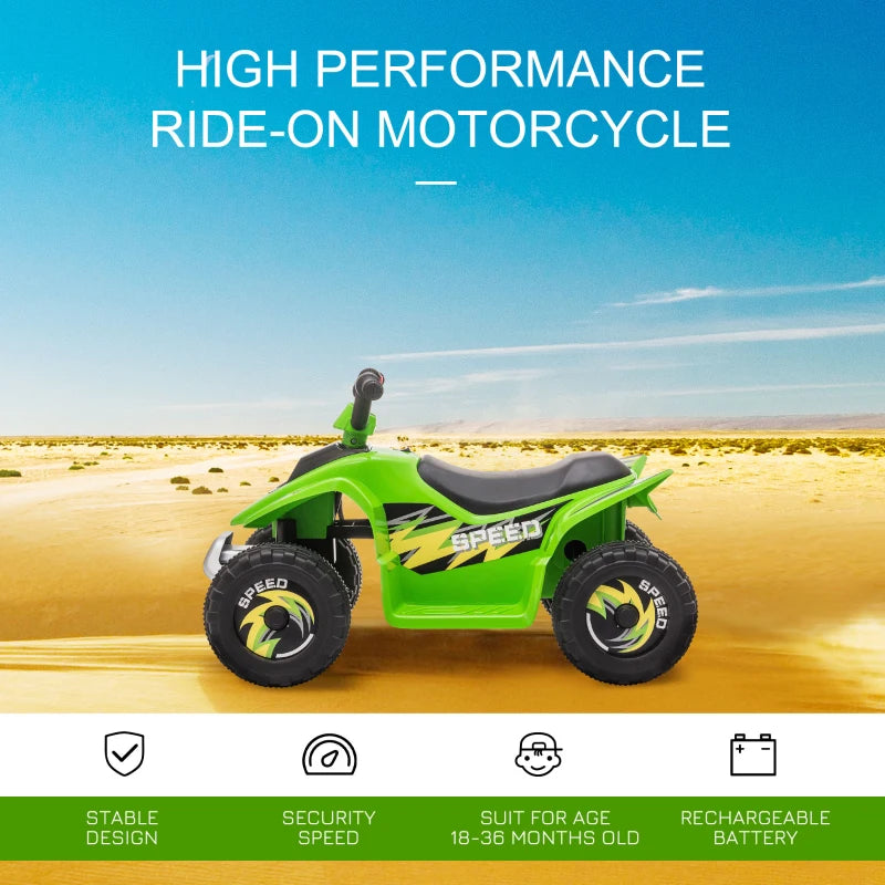 ShopEZ USA Kids Ride-on Four Wheeler ATV Car with Real Working Headlights, Music/Radio Player & Smooth Suspension - White