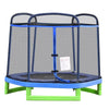 Outsunny 7FT Kids Trampoline, Durable Bouncer Spring Gym Toy Indoor/Outdoor with Safety Net Enclosure, Padded Cover, Fun Exercise Activity for Children, Blue