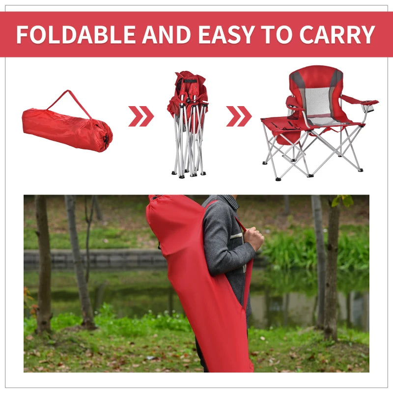 Foldable Fishing Chair With Thermal Insulation And Cold Storage