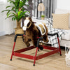 Qaba Ride on Horse, Kids Spring Rocking Horse, Interactive Horse with Realistic Sounds for 5-12 years old, Light Brown