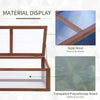 Outsunny Wooden Cold Frame Greenhouse with Polycarbonate Boards, 39" x 26" x 16"