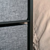 HOMCOM 5-Drawer Dresser Tower Chest of Drawers Organizer with Steel Frame, Light Grey