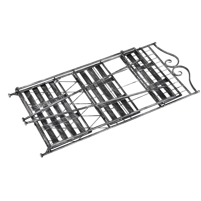 Outsunny 3-Tier Metal Indoor / Outdoor Folding Plant Stand Rack
