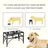 PawHut Elevated Dog Bowls, Raised Pet Feeder Stand with Stainless Steel Bowls