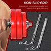 Soozier 66 lb. 2-in-1 Dumbbell Sets Barbell Set Made for Tight Grip, Weight Set Weight Lifting Strength Training Equipment