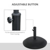 Outsunny 60 Liter Outdoor Patio Water Weighted Adjustable Umbrella Stand Base