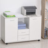 Vinsetto Multifunction Office Filing Cabinet Printer Stand with 2 Drawers, 2 Shelves, & Smooth Counter Surface, Black