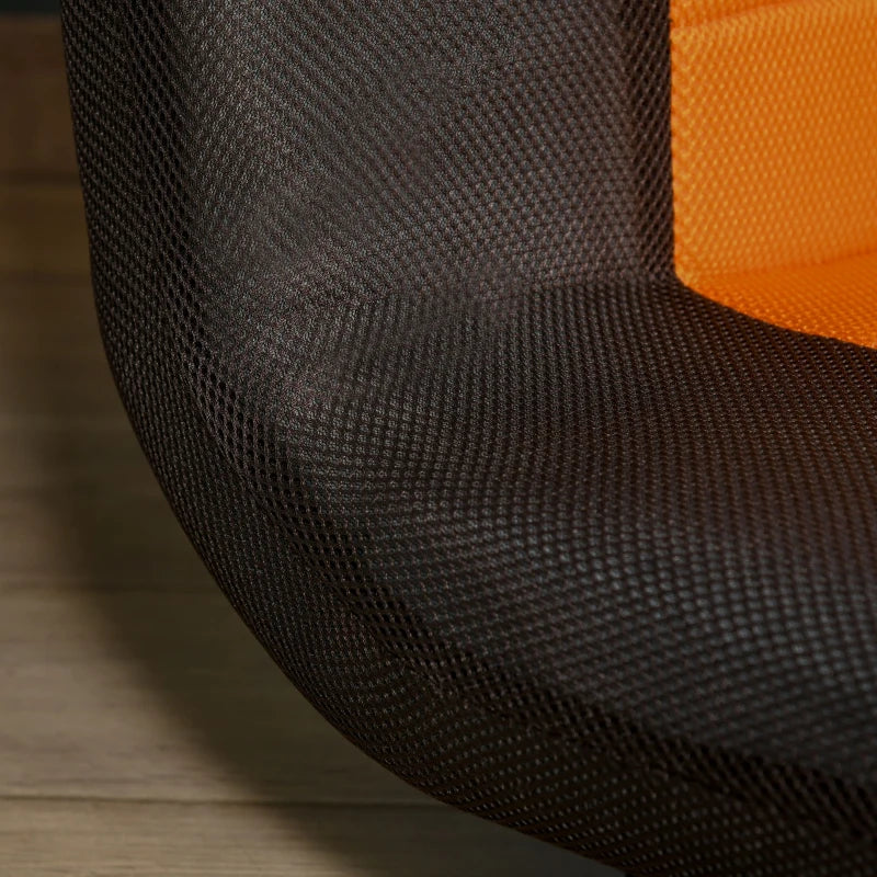 HOMCOM 360 Degree Swivel Video Gaming Chair, Folding Floor Sofa 5-Position Adjustable Lazy Chair, Beige