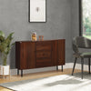 HOMCOM Retro Sideboard with 2 Cabinets 3 Drawers, Buffet Table, Brown