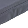 Outsunny Porch Swing Cushions with Backrest and Ties, 48.75" x 21.75" Outdoor Swing Replacement Cushions for Patio Furniture, Set of 2, Dark Gray