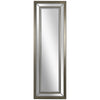 HOMCOM 59" x 20" Modern Full Length Mirror, Wall Mirror for Living Room, Bedroom, Hanging and Leaning Floor Mirror, Vertical or Horizontal, Silver/Gray