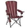 Outsunny Folding Camping & Beach Lounge Chair with Durable Oxford Fabric, Built-In Cup Holder, Bottle Opener, Red