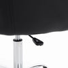 HOMCOM Hydraulic Rolling Faux Leather Height Adjustable Salon Bucket Chair - Black