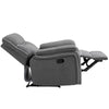 HOMCOM Recliner Sofa Lounge Couch w/ Modern Style and Padded Comfort, Living Room Grey