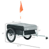 ShopEZ USA Bike Cargo Trailer, Foldable Bicycle Trailer, Luggage Wagon with Hitch, Removable Cover, Safe Reflectors and 16'' Wheels
