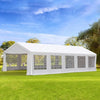 Outsunny 29' x 21' Canopy Party Event Tent with 2 Pull-Back Doors, Column-Less Event Space, & 8 Cathedral Windows