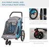 ShopEZ USA Pet Stroller Foldable with Mesh Windows Brakes and Cup Holder for Small Dogs-3