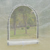 Outsunny 10' x 10' x 7' Walk-in Tunnel Greenhouse with High-Quality Transparent PE Cover, Zipper Doors & Windows