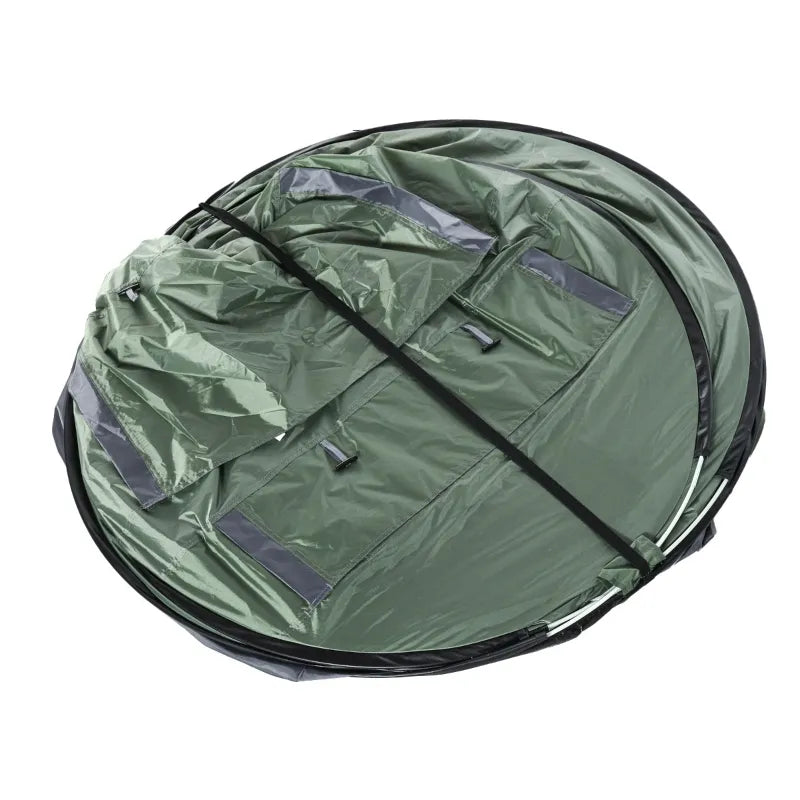 Outsunny Dome Tent for 3-4 Person Family Tent with Large Windows Waterproof Green
