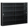 HOMCOM  5-story Wall Shelf  Display Cabinet w/2 Glass Doors and 4 Adjustable Shelves