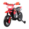 ShopEZ USA Ride-on Electric Motorcycle for Kids with Music & Horn Buttons, Stable 3-Wheel Design, & Rear Storage Space - Red