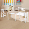 Qaba 4-Piece Kids Table and Chair Set with Storage