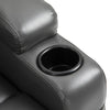 HOMCOM Electric Power Massage Recliner Chair Waist Heating with 8-Point Vibration - Dark Grey