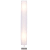 HOMCOM Floor Lamp w/ 2pcs Glass Lamp Shade Modern Decorative Lamp  White