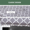 HOMCOM Large 42" Tufted Linen Fabric Upholstery Storage Ottoman Bench with lift-top for Living Room, Entryway, or Bedroom, Grey Lattice
